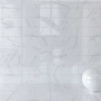 Wall Tiles Marble White Set 1