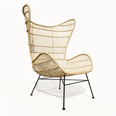 HKliving rattan egg chair natural bohemian