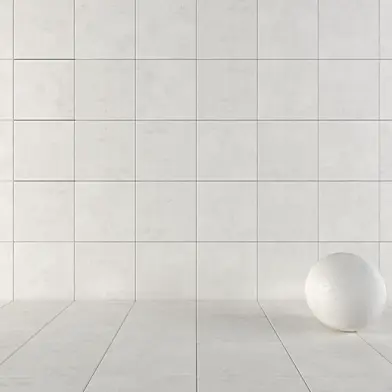 Concrete Wall Tiles Ares White
