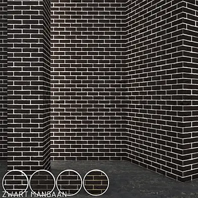 Vandersanden Brick Zwart Mangaan