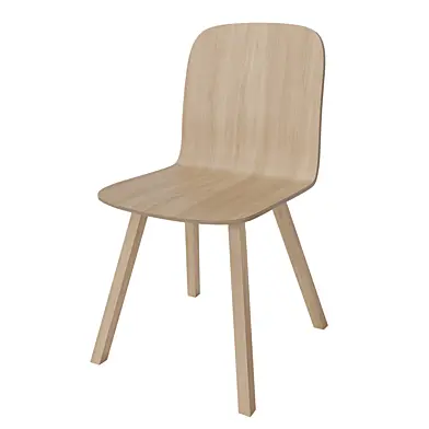 Palm veneer dining chair