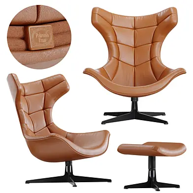Poltrona Frau / Regina Armchair and Ottoman