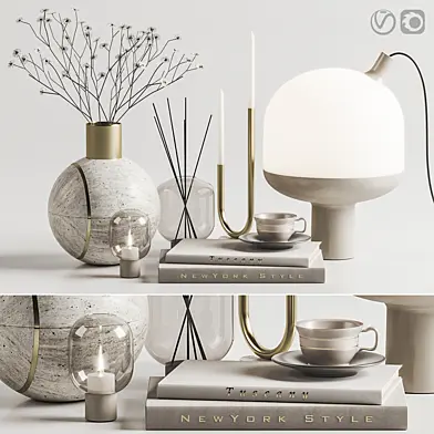 Decoration Set 001-Hauri Candleholder Arche Collection Curiosity objects