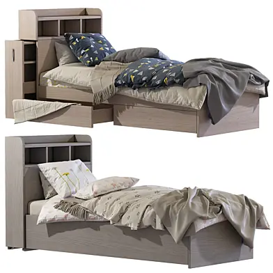 Кровать Light Oak Galway Bed with Storage