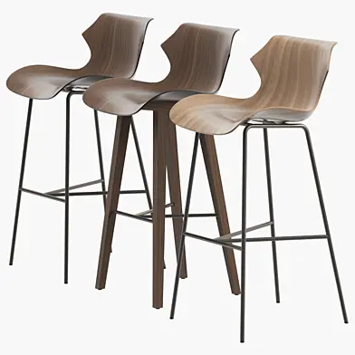 Petal barstool by BassamFellows