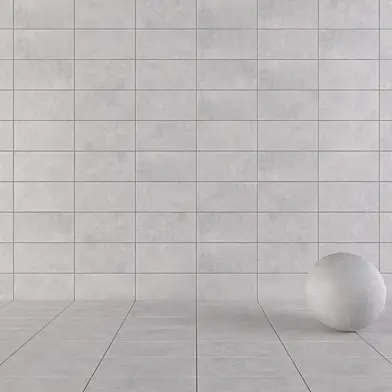 Concrete Wall Tiles Suite Grey Set 1