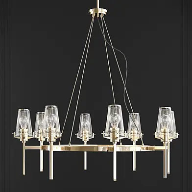 Kichler 43695 Alton 8 Light Chandelier - Brass