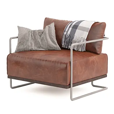 Leather brown chair