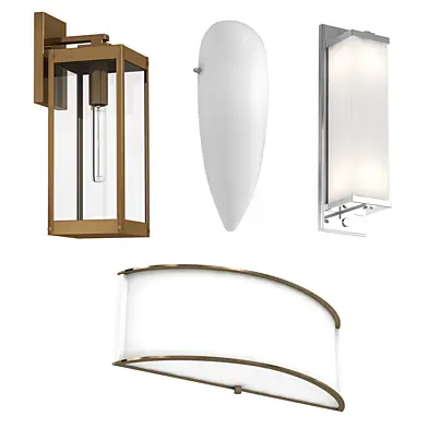 4 wall lights sconce