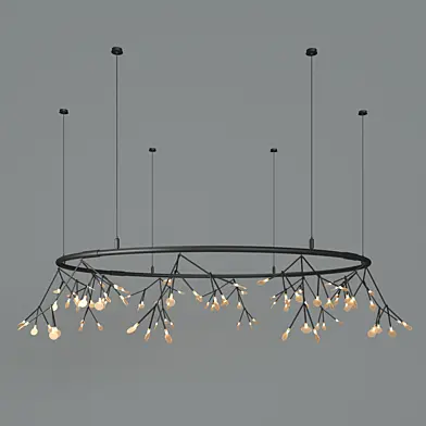 ЛЮСТРА LED PETALS BLACK