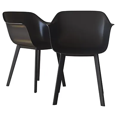 SHAPE BLACK MOLDED CHAIR CB2