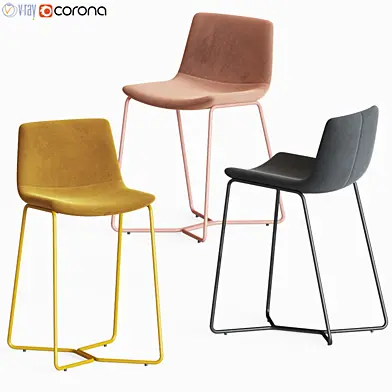 Slope Upholstered Bar & Counter Stools