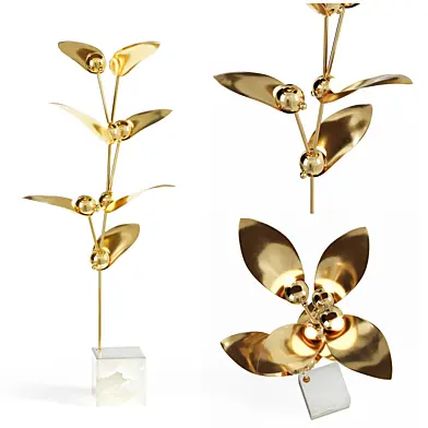 Торшер LAVRA Floor Lamp Gold LoftConcept