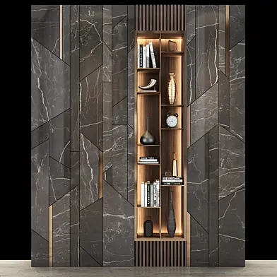 Wood & Marble Shelf 109