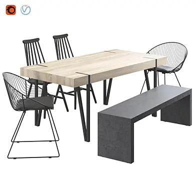 Dining Table Adena Light Brown