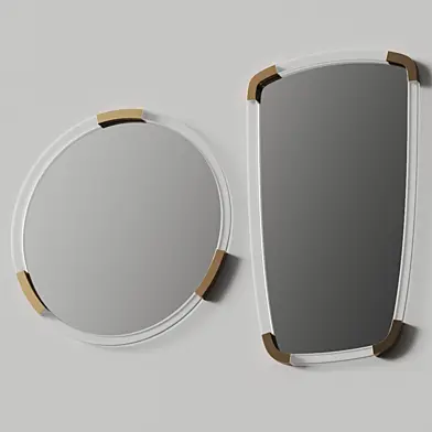 West Elm Shield & Circle Mirrors