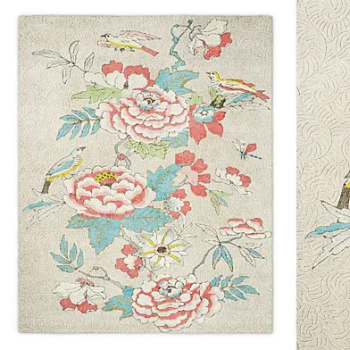Paeonia Floral Rug by Wedgwood