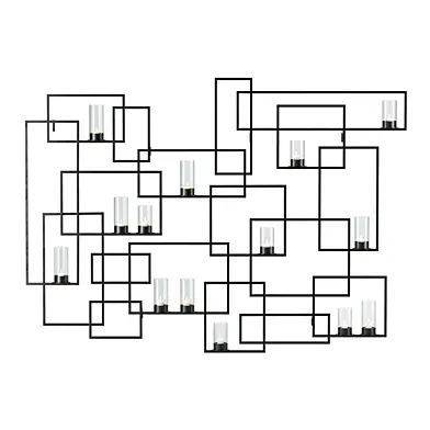 Crate and Barrel Circuit Metal Wall Candle Holder