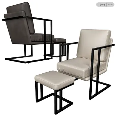 Roman Faux Leather Lounge Chair