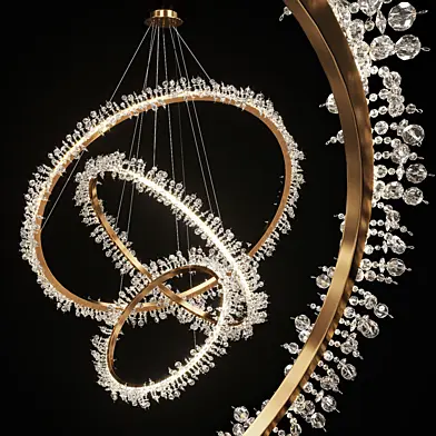 Crystal ring chandelier THERA MLXL 02