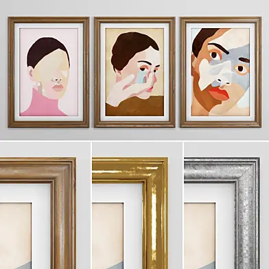 Frame Set 01 - Ines Longevial Paintings