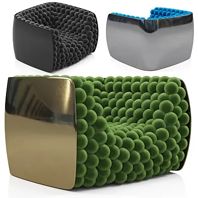 Blueberry Armchair by Carlo Colombo