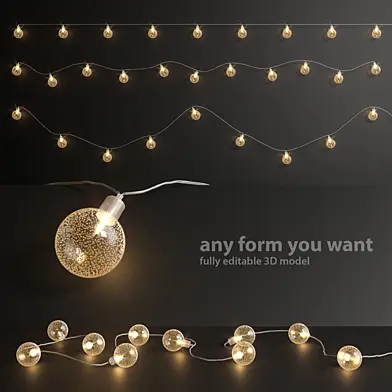 Editable Garland Lights Set 5