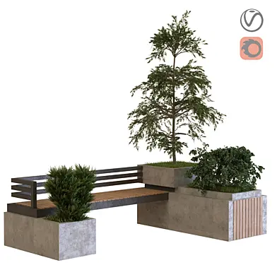 plants tree set (bench ) 027