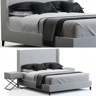 Restoration Hardware RH Grayson Fabric bed