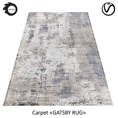 Индийский ковёр из арт-шелка  «GATSBY RUG»  CLOUD