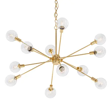 Illuminated Burst Chandelier