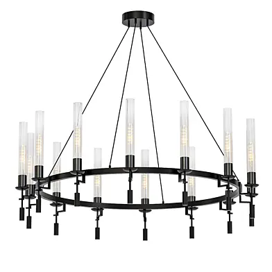 Restoration Hardware Fontanelle Chandelier black