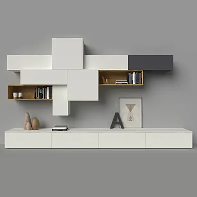 ТВ стена Slim 88 TV media unit composition by Dall Agnese