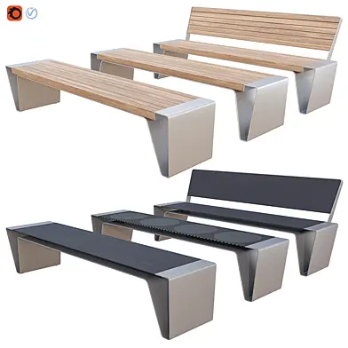 Public bench RADIUM 2