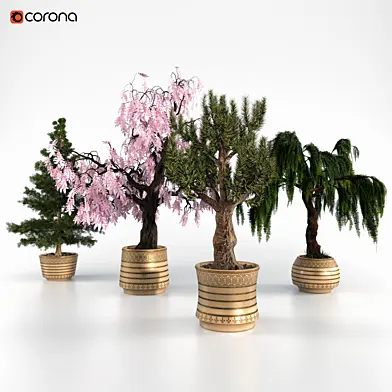 Decorative Set ornamental tree Vol 1