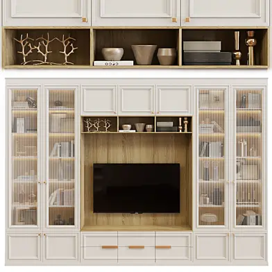 Neoclassical TV wall 001