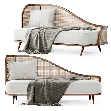 Garden daybed WM / Банкетка из ротанга