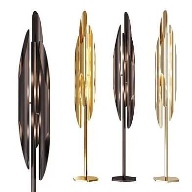 Coltrane Floor Lamp in Black and Steel