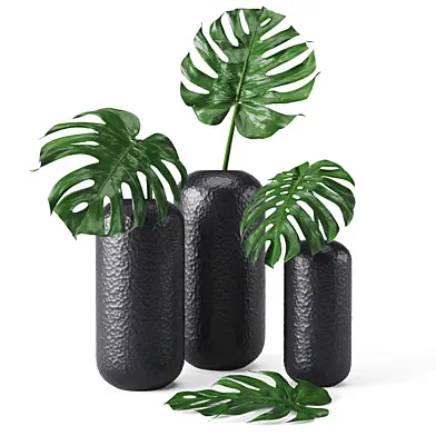 Restoration Hardware Handblown Carved Glass Vase Collection