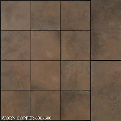 Ariana Ceramica Worn Copper 600x600