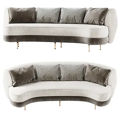 Gabriel curve loveseat / Диван полукруглый