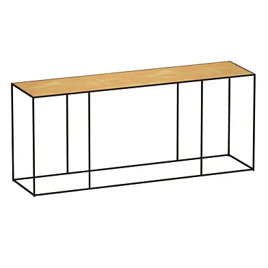 Консоль Tavia Brass Console Table (Crate and Barrel)