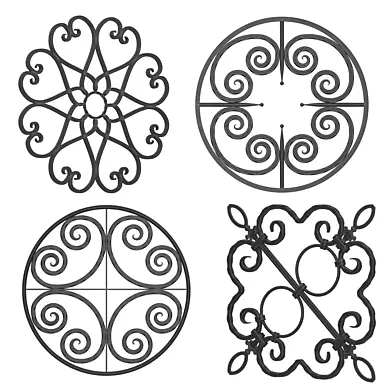 Wrought iron fence No.11