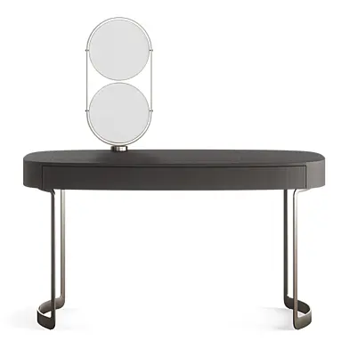FENDI CASA MOONLIGHT LADY DESK (Charcoal Fiddleback Sycamore)