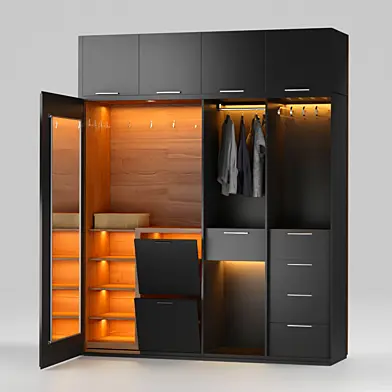 Wooden Wardrobe - Animated