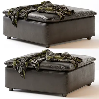 TURN RAVEN OTTOMAN