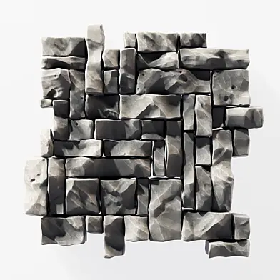 Panel Big Rock block stone n3 / Панель из скальных каменных блоков №3