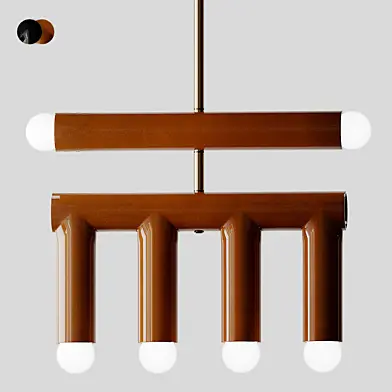 Pendant Lamp Trn D2 by Pani Jurek Black and Brown