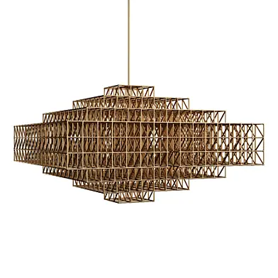 Gridlock Pendant - 7440 (Raw brass)