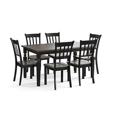 Owingsville Dining Table and 6 Chairs Set